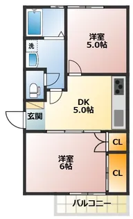 第2サンフィールド【1階】の間取り