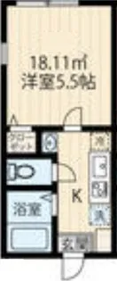 読売ランド前新築アパート【2階】の間取り