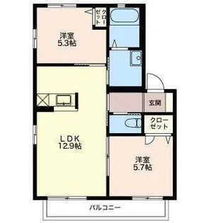 ザ・パーク【2階】の間取り