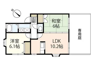 メゾベルツ【1階】の間取り