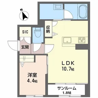 ネオ プレミアス【2階】の間取り