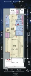 プレサンス大阪城公園パークプレイス【2階】の間取り