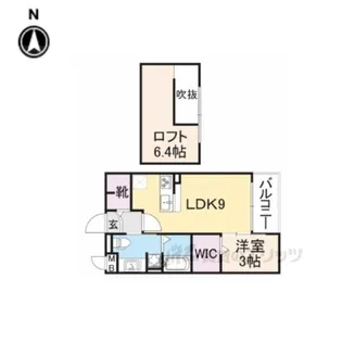 クリールポッシュT&K【2階】の間取り