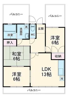 ビューシャトル【3階】の間取り
