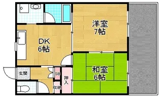 サニーハイツ【1階】の間取り