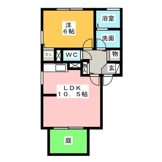 ソレイユIII【1階】の間取り