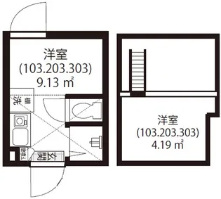 GURANA OKUBO(ガルナーオオクボ)【1階】の間取り