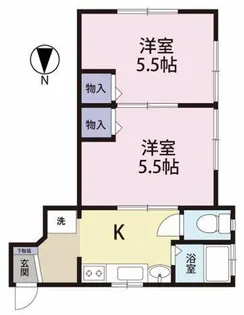 コーポ浅野【1階】の間取り