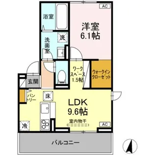 オーガスタ【1階】の間取り