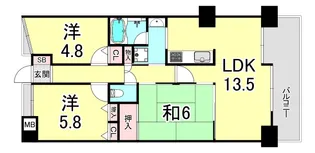 ピュアハイツ垂水潮見が丘【1階】の間取り