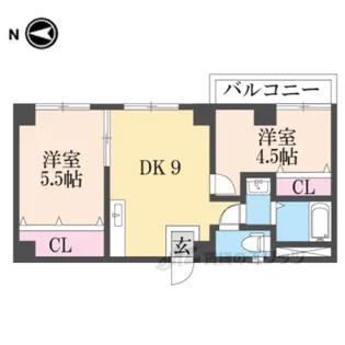 サンライフ小阪【4階】の間取り