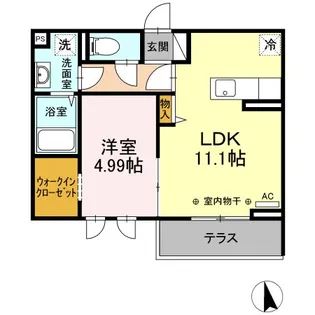 アルタフォーレ B【1階】の間取り