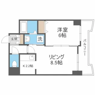 ティアラN6【4階】の間取り