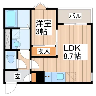 REGALEST K 長町【3階】の間取り