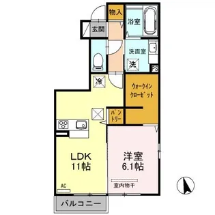 サンフラワー【1階】の間取り