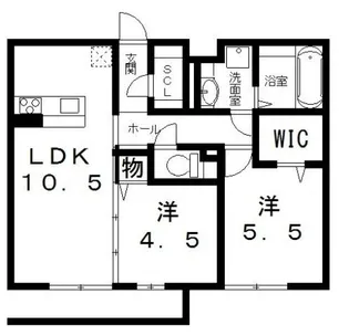 LARGO EBISU(ラルゴエビス)【1階】の間取り