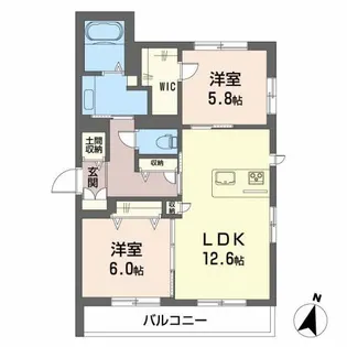メゾンマスト大町 B【2階】の間取り