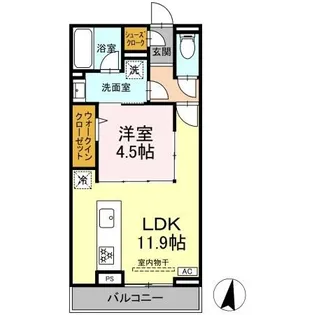 フォーティスMGH【3階】の間取り