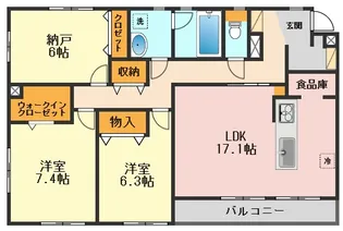 メルディア小岩【1階】の間取り