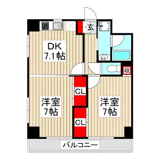 リコルド【4階】の間取り