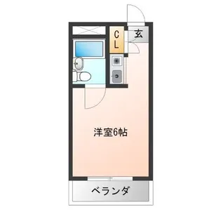 グランシャトー橘【5階】の間取り