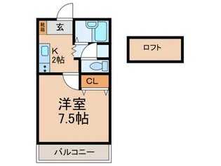 スカイハイツ内橋III【1階】の間取り