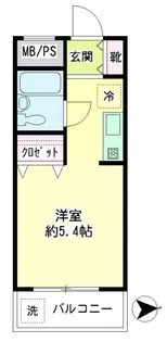 第57新井ビル【4階】の間取り