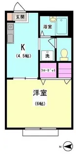 カーサ・ベル【1階】の間取り