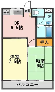 グランテふざん【2階】の間取り