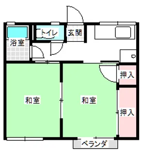 シティハイムカネコ【1階】の間取り