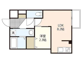 月光南観音参番館【1階】の間取り