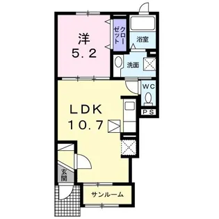 アーバンプレイス【1階】の間取り