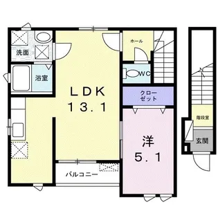 レ セレニタ【2階】の間取り