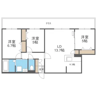 STELA POLARE(ステラ ポラーレ)【1階】の間取り