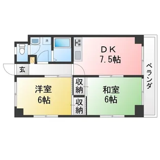 フィールドフォー【3階】の間取り