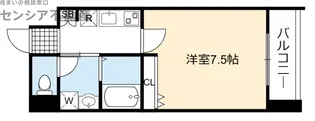 ウエンズ大阪城北【5階】の間取り