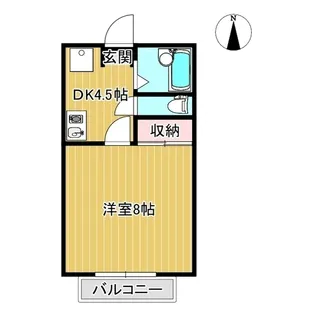 メゾンアンソレイエC【1階】の間取り