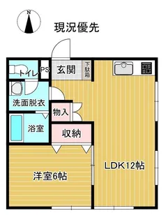 コーポドリーム(ダイヤ98寒河江市西根)【2階】の間取り