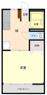 MSハイツ B【2階】の間取り