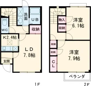 リバティツゥA棟の間取り