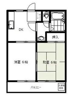 厚木SAABマンション【2階】の間取り