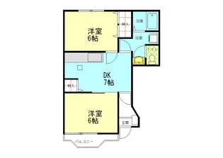 デュエット B棟【1階】の間取り