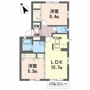 シャーメゾン・タルト【1階】の間取り