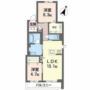 ShaMaison sanyo【2階】の間取り