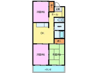 第2アゼリアハイツ【1階】の間取り