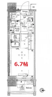 AXAS南品川【10階】の間取り