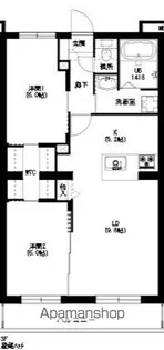 エクシード三方原II【2階】の間取り