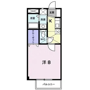 グランデ八仙【2階】の間取り