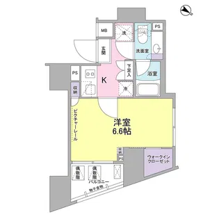 SIL西五反田【10階】の間取り