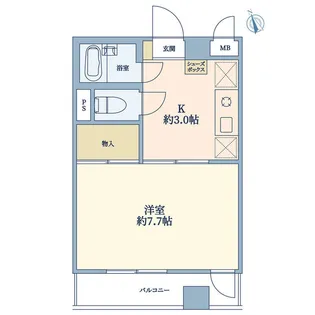 メゾンTKC【2階】の間取り
